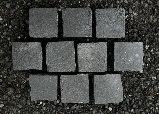 Black Split Limestone Cobbles