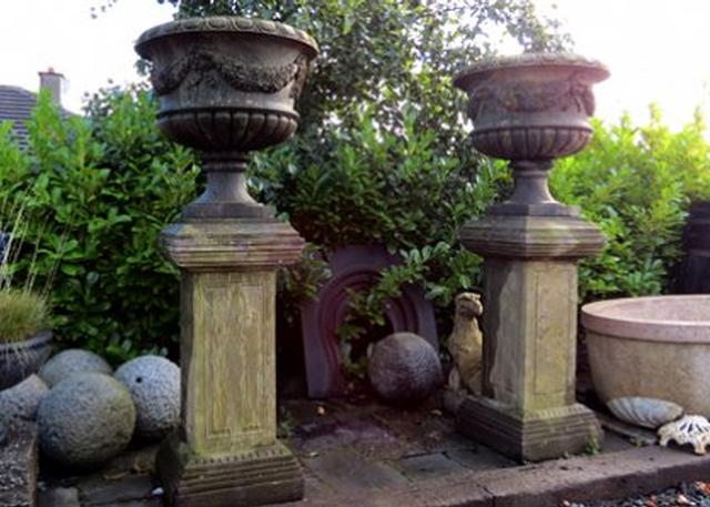 Decorative Limestone Urns
