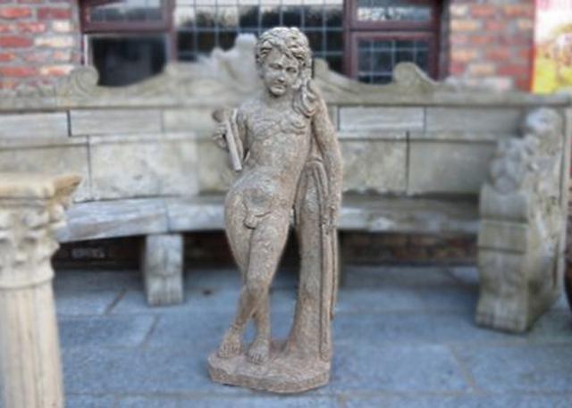 Ornate Fluted Boy Statue