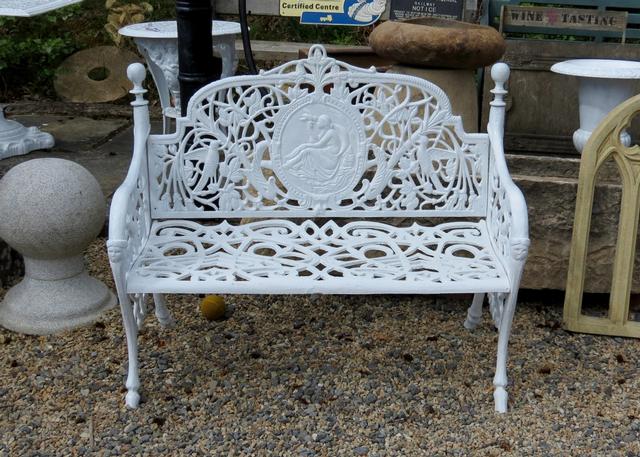 Lady Cast Iron Bench Small