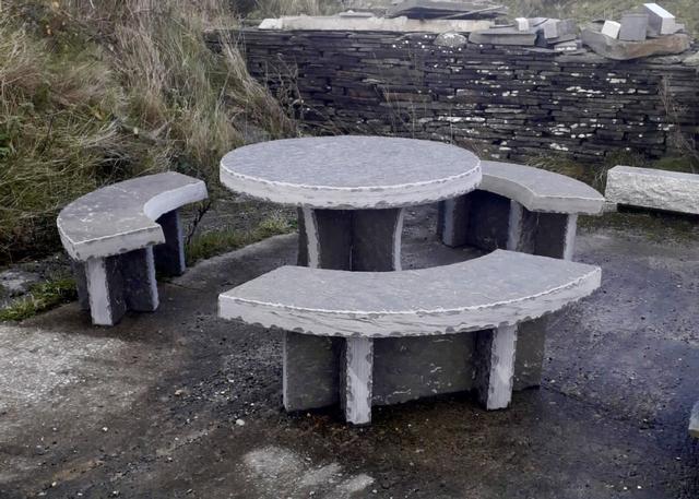 Liscannor Table and Bench Set