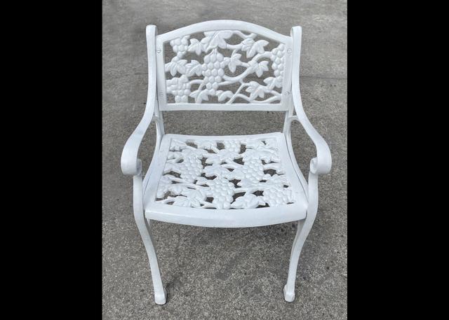 Cast Iron Chair with Arms